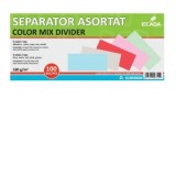 Separator carton set 100 culori asortate ECADA