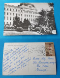 Carte Postala frumos circulata veche anul 1960 -Tg Mures Ins. Medico Farmaceutic, Sinaia, Printata
