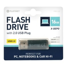 Stick Memorie USB 2.0 Platinet 16 GB, Negru, Stick Memorie USB, Memorie Stick, Memorie USB Stick, Memorie 16 GB, Stick Memorie USB 2.0, Stick Memorie, foto