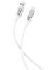 Cablu transfer date si incarcare XO NB251 USB-A - USB-C 6A Metalic 1m, Alb