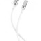 Cablu transfer date si incarcare XO NB251 USB-A - USB-C 6A Metalic 1m, Alb