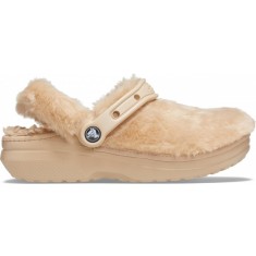 Saboți Crocs Classic Fur Sure Maro - Chai