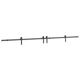 Cumpara ieftin Set feronerie pentru usi glisante, negru, 366 cm, otel