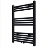 Radiator port-prosop &icirc;ncălzire centrală baie drept negru 500 x 764 mm, vidaXL