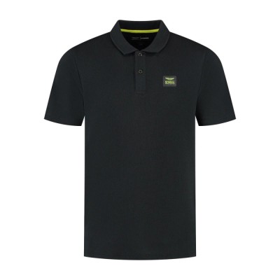 Aston Martin tricou polo Tech Waffle black F1 Team 2025 - L foto