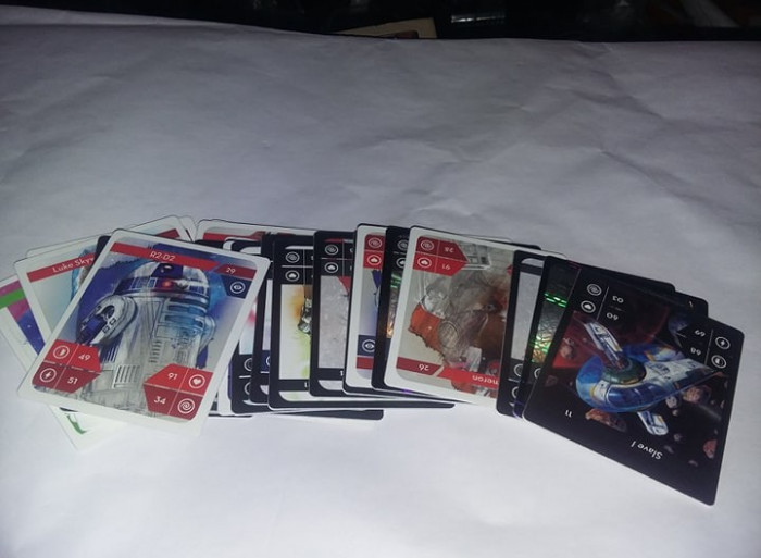 Lot 30 cartonase STAR WARS ,COLECTII,Stare Foto FOARTE BUNA,T.GRATUIT