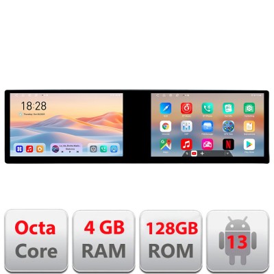 Navigatie Kia Ceed 2007-2009 Edotec 2 ecrane 8 core 4+128 21.6 inch Incell android Wifi 5Ghz gps internet KIT-Ceed07 CarStore Technology foto