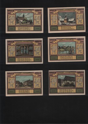 Notgeld Set 6x50 pf Frauenbreitungen foto