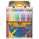 Set de colorat, Bic Evolution 18 creioane si 12 markere