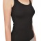 Maiou dama din bumbac elastic cu bretea lata - M - Negru