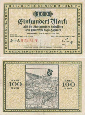 1922 (22 IX), 100 mark - Germania (Heidelberg)! foto