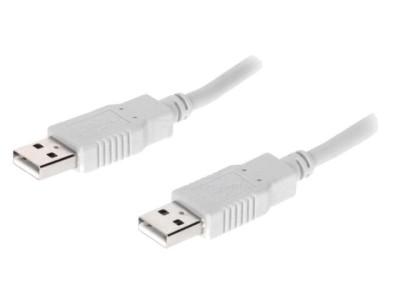 Cablu USB 2.0 A-A 3m gri foto