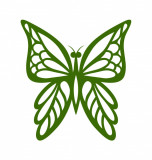 Cumpara ieftin Sticker decorativ Fluture, Verde inchis, 60 cm, 1156ST-3, Oem