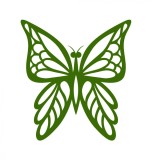 Cumpara ieftin Sticker decorativ Fluture, Verde inchis, 60 cm, 1156ST-3, animale si pasari, Oem