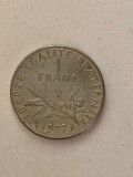 Moneda 1 FRANC - 1977 - Franta - KM 925.1 (116), Europa