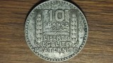 Franta - moneda istorica 10 grame argint - 10 franci / francs 1934 - Liberty - stare buna !