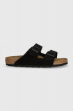 Cumpara ieftin Birkenstock papuci din piele Arizona bărbați, culoarea negru, 1027152