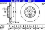 Disc frana ATE 24.0136-0118.2
