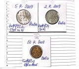 Monede rusia 3 buc. 50k+2r+5r 2009 circulatie, Europa
