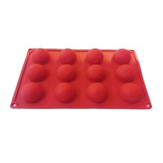 Forma silicon pentru prajituri, 12 cavitati, Rotund, 157COF