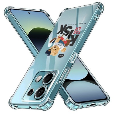 Husa antisoc pentru xiaomi redmi note 14s - airbag tpu, col&amp;Egrave;uri ranforsate - risk taker foto
