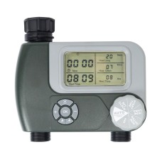 Resigilat : Programator pentru irigare PNI WT10, display LCD, racord 3/4, 2 iesiri