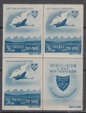 1945 LP 176 LP 176 a O.S.P. POSTA AERIANA POSTA AERIANA CU VINIETA BLOC MNH, Nestampilat