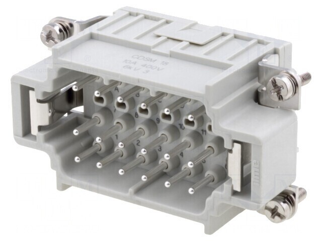 Conector HDC tată 18 pini 10A 400V
