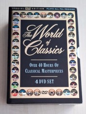 World of Classics 4DVD Set (Over 40 Hours Of Classical Masterpieces) muzica audio pe DVD