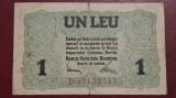 Romania 1917 - 1 leu, circulata - Ocupatie Germana
