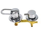 Baterie mixer cabina dus 3 cai prindere portfurtun 9 cm intre axe