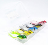 BY Ray Frog Lures Artificial Soft Ray Frog Momeli Set Jigging Frog Pescuit Lure, Oem