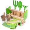 Set Gradinarit Copii BigJigs Toys, 3 ani+, Manusi, Unelte, Ghivece, Lemn, Joc Creativ