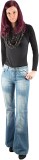 Blugi Dama Evazati Teddy&#039;s Swiss Denim Kylie, Marimea 33-34 (Talie 82cm, Lungime 115.5cm), Bumbac 100%