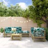 Gossi set mobilier relaxare de gradina, 6 piese, lemn de pin tratat