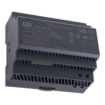 Sursa de alimentare in comutatie, 24V / 6.25A, sina DIN - MEAN WELL HDR-150-24 foto