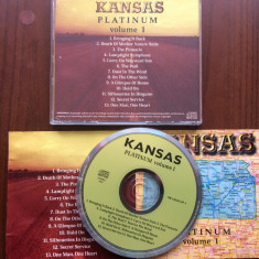 kansas Platinum Vol 1 cd disc best of compilatie selectii muzica prog rock VGVG+