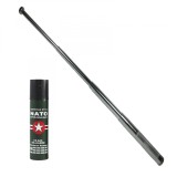 Cumpara ieftin Set de autoapare IdeallStore&reg; format din baston telescopic 65 cm si spray jet 60 ml