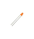 LED 3mm portocaliu 1.9V-2.1V 20mA, Oem