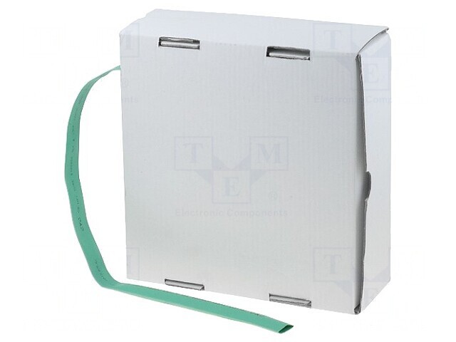 Manșon termocontractabil verde 3,2mm fără adeziv 2:1