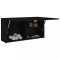 Gossi dulap de perete de baie, negru, 80x25x40 cm, lemn prelucrat