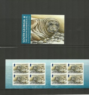 South Georgia 2004 - Fauna, carnet timbre autocolant neuzat foto