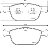 BREMBO P 86 023 PRIME LINE set placute frana,frana disc