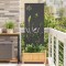 vidaXL Ecran de intimitate pentru grădină Traforaj Negru 50 x 140 cm 876273