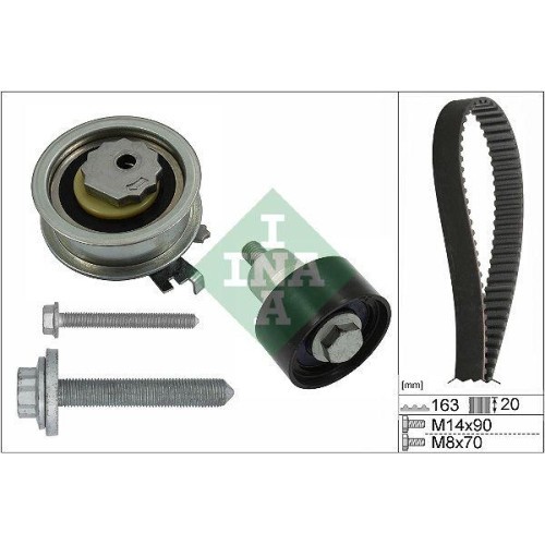 Kit curea distributie Audi A1, A3, A4, A5, Q2, Q3; Seat Alhambra, Arona, Ibiza IV, Leon, Mii, Toledo IV; Skoda Fabia III, Kamiq, Octavia III, Superb