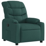 Cumpara ieftin Fotoliu rabatabil, verde inchis, material textil