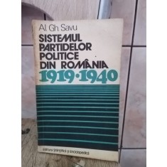 Al. Gh. Savu - Sistemul Partidelor Politice din Romania 1919-1940