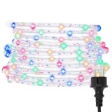 Cablu luminos cu 240 LED-uri, multicolor, 10 m, PVC
