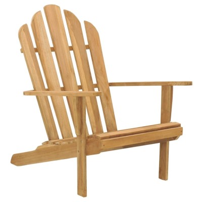 Scaun Adirondack, lemn masiv de tec foto