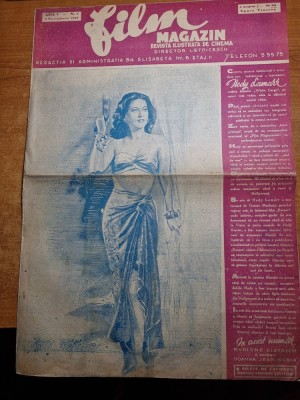 film magazin 5 noiembrie 1944-actorul gary cooper,marlene ditrich,chaplin foto